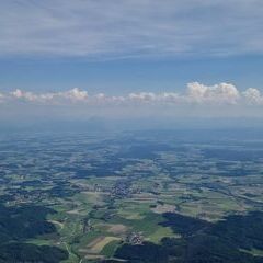 Flugwegposition um 14:02:54: Aufgenommen in der Nähe von Gemeinde Geboltskirchen, Geboltskirchen, Österreich in 1754 Meter